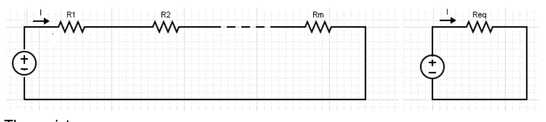 , What are the electrical parameters in series and parallel electrical networks?